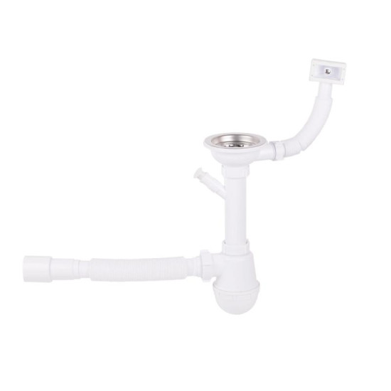 Сифон для кухонної мийки Lidz (WHI) 60 05 M002 01 EURO