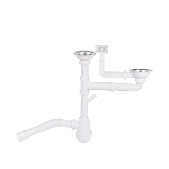 Сифон для кухонной мойки Lidz (WHI) 60 05 M003 00