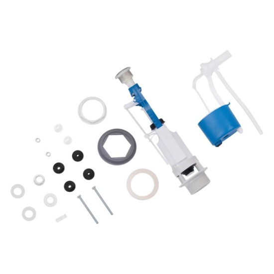 Комплект для бачка унитаза Kroner KRP - KIT6854 с одинарной кнопкой, боковой подвод 1/2"