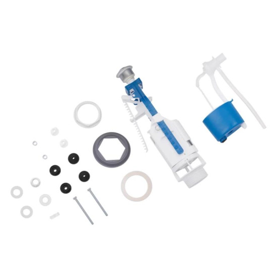 Комплект для бачка унитаза Kroner KRP - KIT7754 с двойной кнопкой, боковой подвод 1/2"