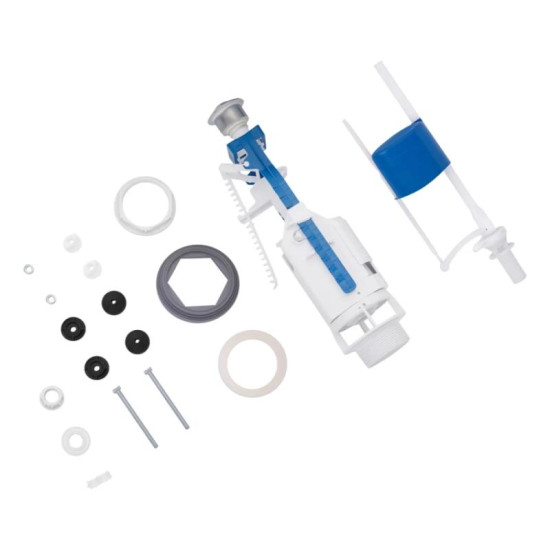 Комплект для бачка унитаза Kroner KRP - KIT7757 с двойной кнопкой, нижний подвод 1/2"