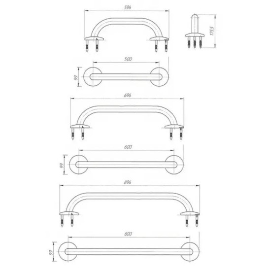 Поручень Laris 42002007