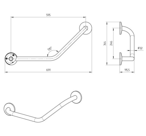 Поручень Laris 42002013