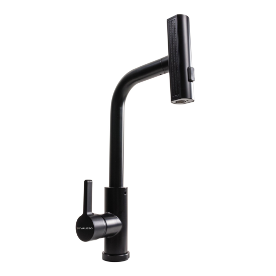 Кухонный смеситель Valeso XK09B PVD черный
