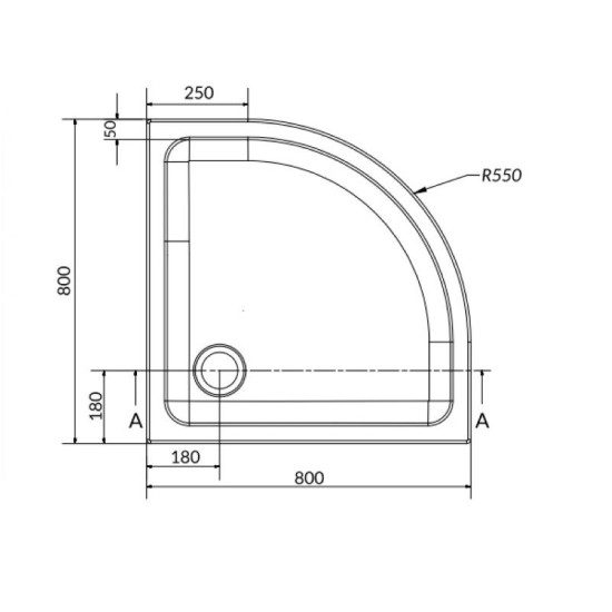 Душевой поддон Cersanit Tako 80x4 S204-001