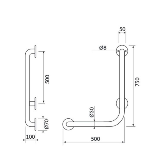 Поручень Cersanit K97-032