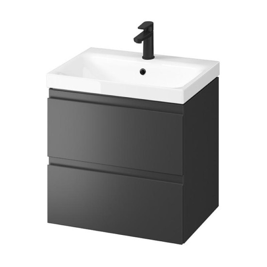 Тумба з раковиною Cersanit B893 MODUO 60 антрацит S801-483