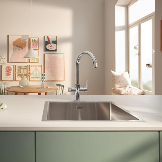 Кухонний змішувач із підключенням до фільтра Grohe Blue Pure BauCurve (30555000)