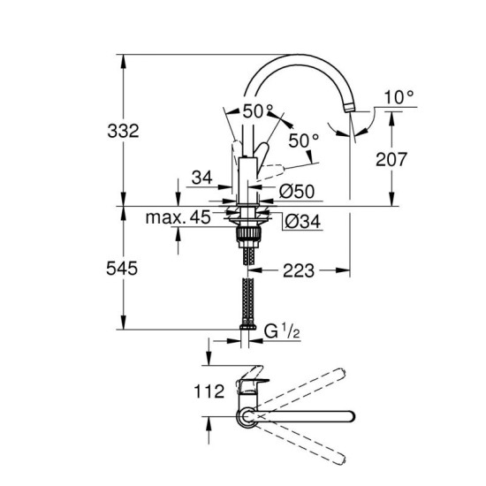 Набір змішувачів Grohe Euroeco UA123242MK