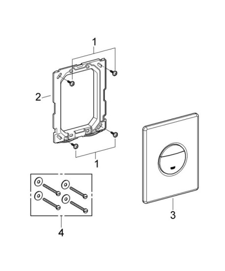 Панель смыва Grohe Nova Cosmopolitan черный глянец (38765KV0)