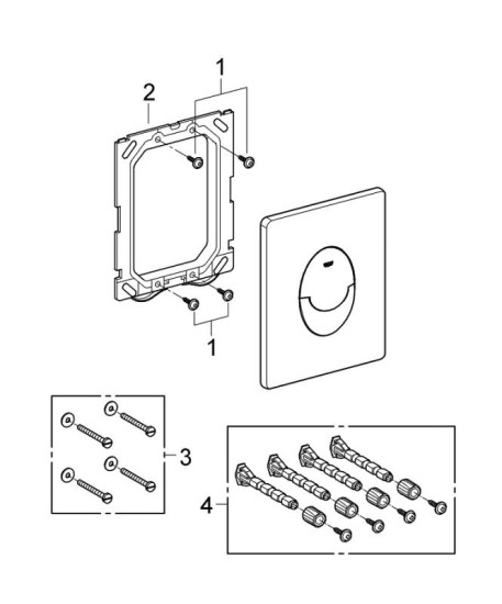 Панель змиву Grohe Skate Air чорний глянець (38505KV0)