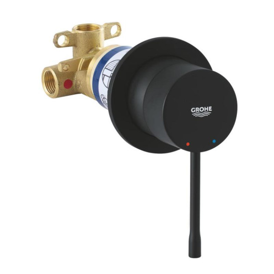 Смеситель скрытого монтажа для душа Grohe Essence (29197KF0) черный