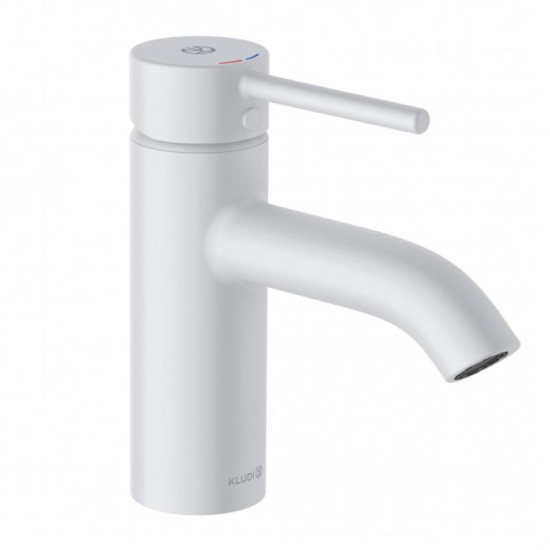 Смеситель для раковины Kludi BOZZ 75 DN 15 (382665376) белый
