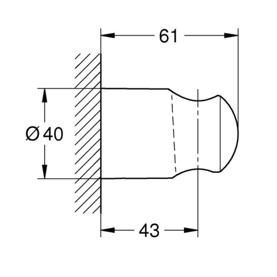 Тримач для ручного душу Grohe Tempesta (28605001)