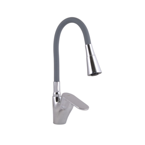 Кухонний змішувач Lidz Tani 007F3 LDTAN007F3GCR31869 Grey / Chrome