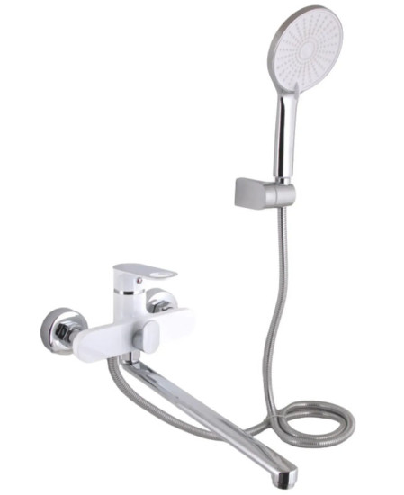 Смеситель для ванны Qtap Jay QTJAY2601CRW45552 Chrome/White