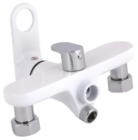 Смеситель для ванны Qtap Jay QTJAY2601CRW45552 Chrome/White