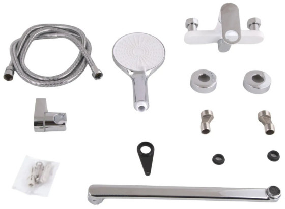 Смеситель для ванны Qtap Jay QTJAY2601CRW45552 Chrome/White