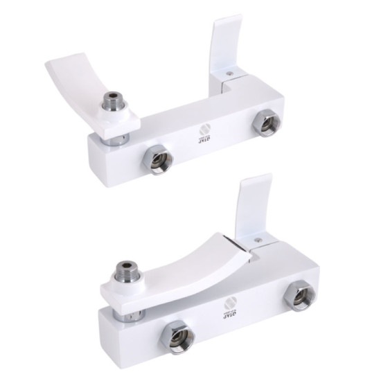 Змішувач для ванни Qtap Swan Cascada QTSWA260CRW45569 Chrome/White