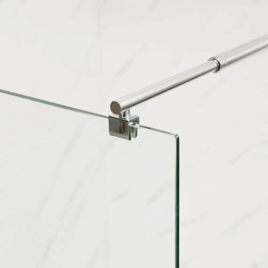Душевая перегородка Mixxus Premium FLAT SP01-100x200-TR Chrome Walk-In (MI6851)
