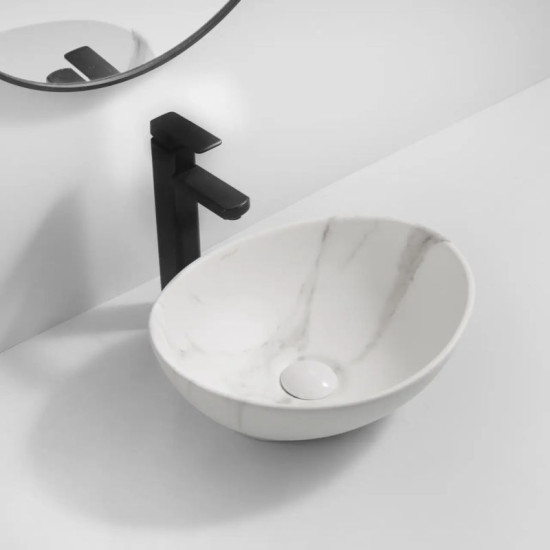 Раковина Mixxus Premium Ellipse-0108 Marble 400х330х145 (MP6526)