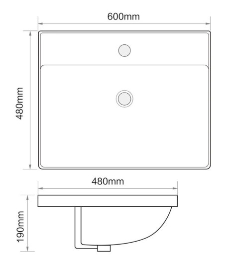 Раковина Mixxus Premium Style-1501 600х480х190 (MP6498)