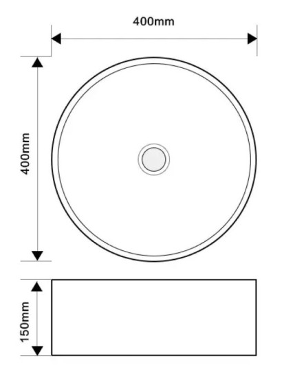 Раковина Mixxus Premium Topper-0103 400х400х150 (MP6529)
