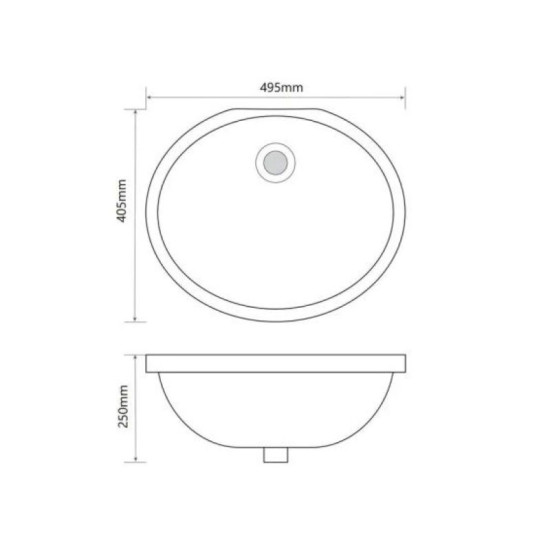 Раковина Mixxus Premium Topper-1701 495х405х205 (MP6568)