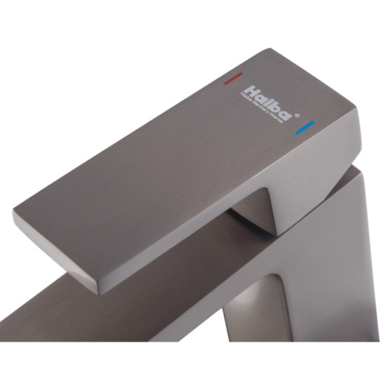 Змішувач для раковини Haiba Gaudi 001 Graphite (HB9642)