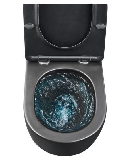 Унитаз подвесной Mixxus Premium Bevel-0301-T3 Black 515х355х365 Tornado 3.0 (MP659)