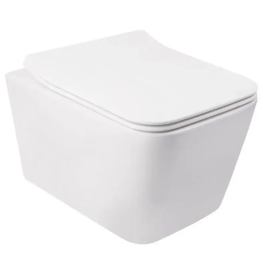 Унітаз підвісний Mixxus Quadro-0304-R 520x360x365 Rimless (MI6707)