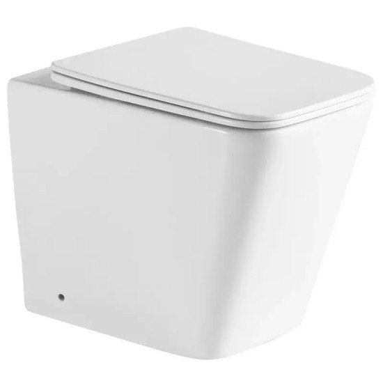 Унитаз приставной Mixxus Premium Quadro-0701-R 600х355х410 Rimless (MP6590)