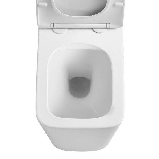 Унитаз приставной Mixxus Premium Quadro-0701-R 600х355х410 Rimless (MP6590)