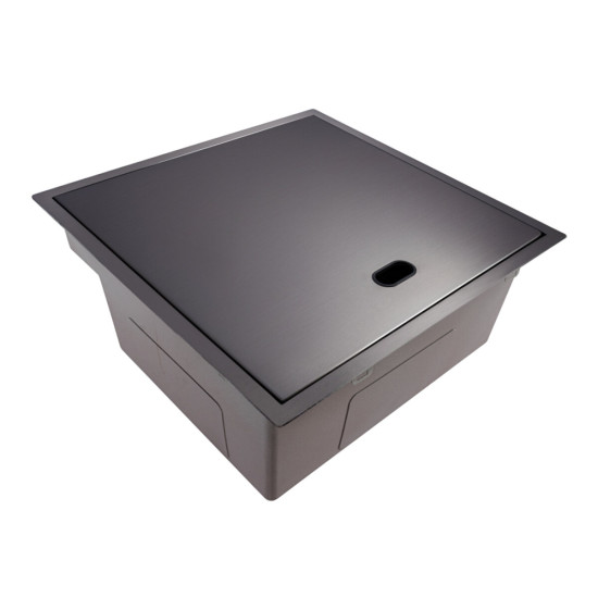 Кухонная мойка Valeso Handmade CM 50x50 PVD черная (смеситель в комплекте)