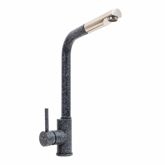 Кухонний змішувач з висувним виливом Valeso Q411B Графіт