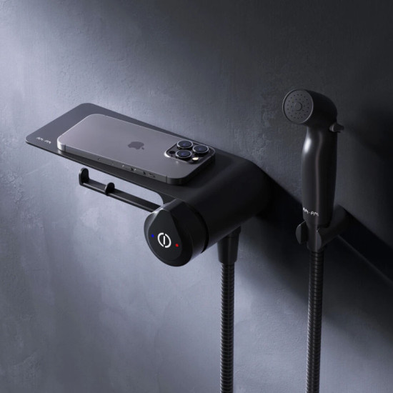 Гігієнічний душ із змішувачем Am.Pm X-Joy TouchReel F0H85A822 чорний