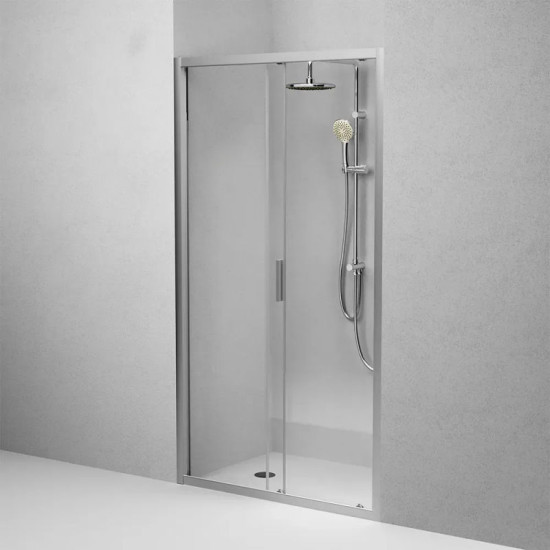 Душевые двери Am.Pm Gem W90UG-110-1S-195MT 110х195 прозрачные, матовый хром