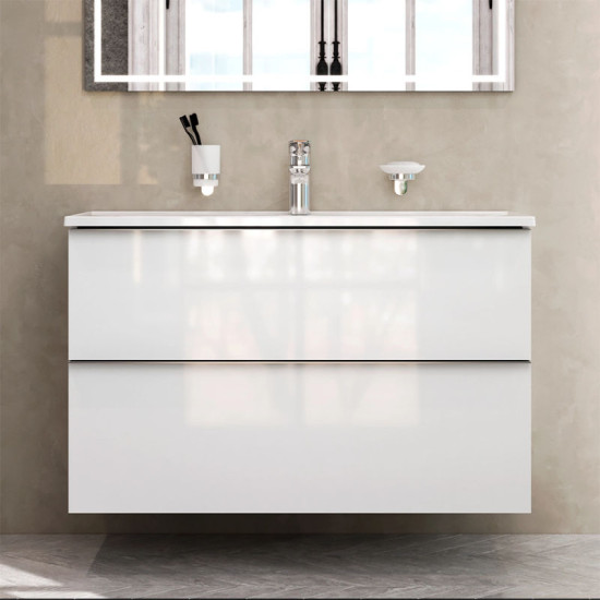 Тумба с раковиной Am.Pm X-Joy S MTA-FHX1002WG-WCC1002WG 100 белый глянец