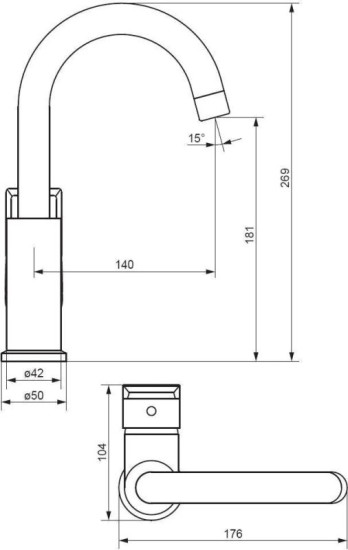 Смеситель для раковины Damixa Apollo 470220300 черный