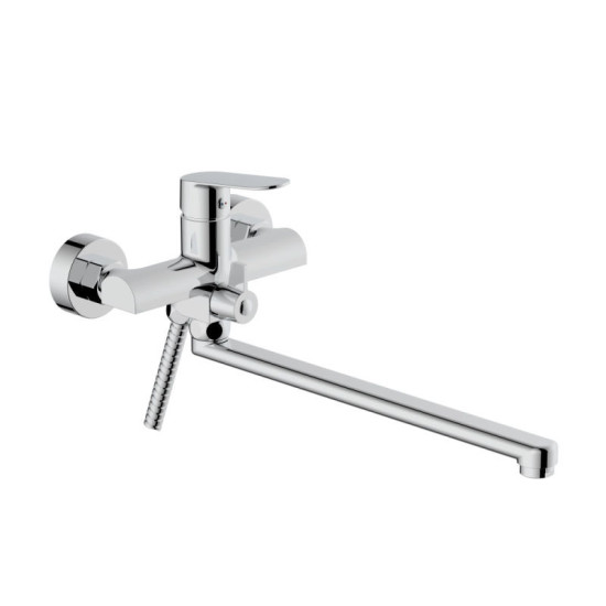 Смеситель для ванны Qtap Evia QTEVI260CRM47579 Chrome