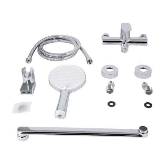 Смеситель для ванны Qtap Evia QTEVI260CRM47579 Chrome