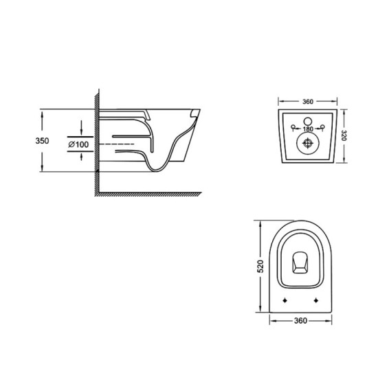 Унітаз підвісний Qtap Jay Soft-close QT07335175W