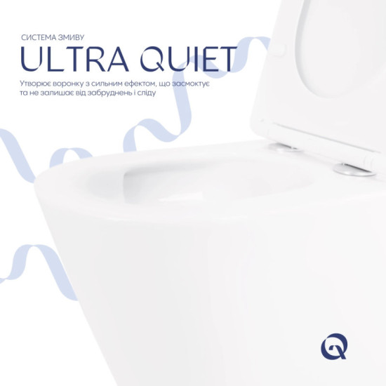Унітаз підвісний Qtap Swan Soft-close QT16335180W