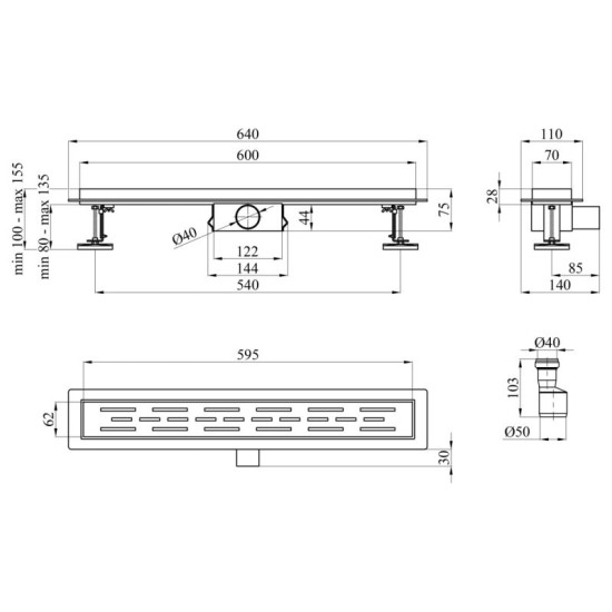 Лінійний трап Kroner KRP Eifel L60 Linien