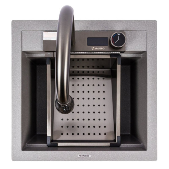 Кухонная мойка Valeso 5149 VIVA матовая (серый муссон)