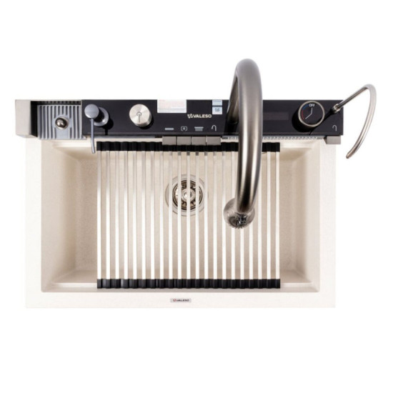 Кухонная мойка Valeso 6846 Irena матовая (белая в точку)