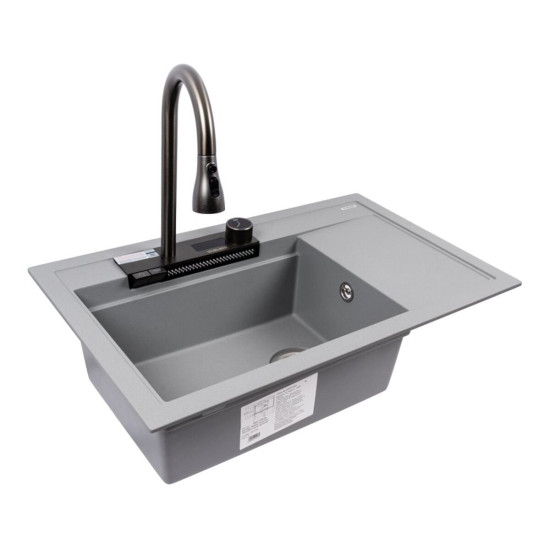 Кухонная мойка Valeso 7950 Atrum матовая (серый металлик)