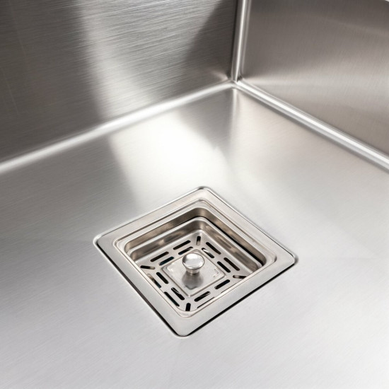 Кухонная мойка Valeso Handmade CM 78x50C L (круглый сифон 3.0/0.8)