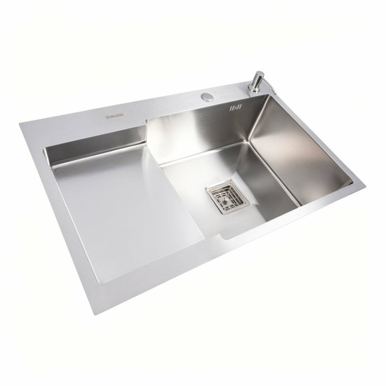 Кухонная мойка Valeso Handmade CM 78x50C R (круглый сифон 3.0/0.8)