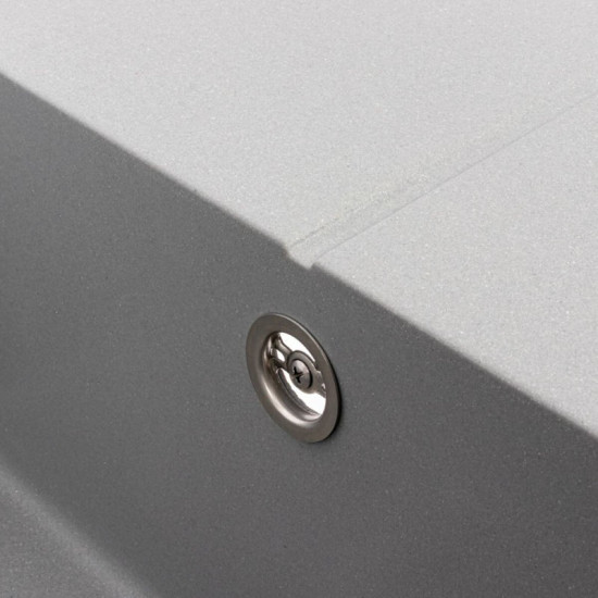 Кухонная мойка Valeso 6550 CRIPTA матовая серый металлик